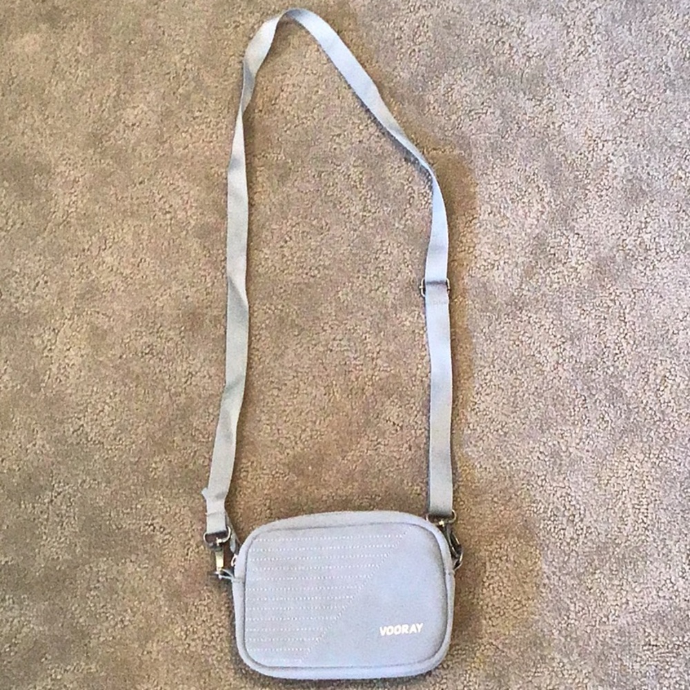 Small Gray Vooray Crossbody Bag